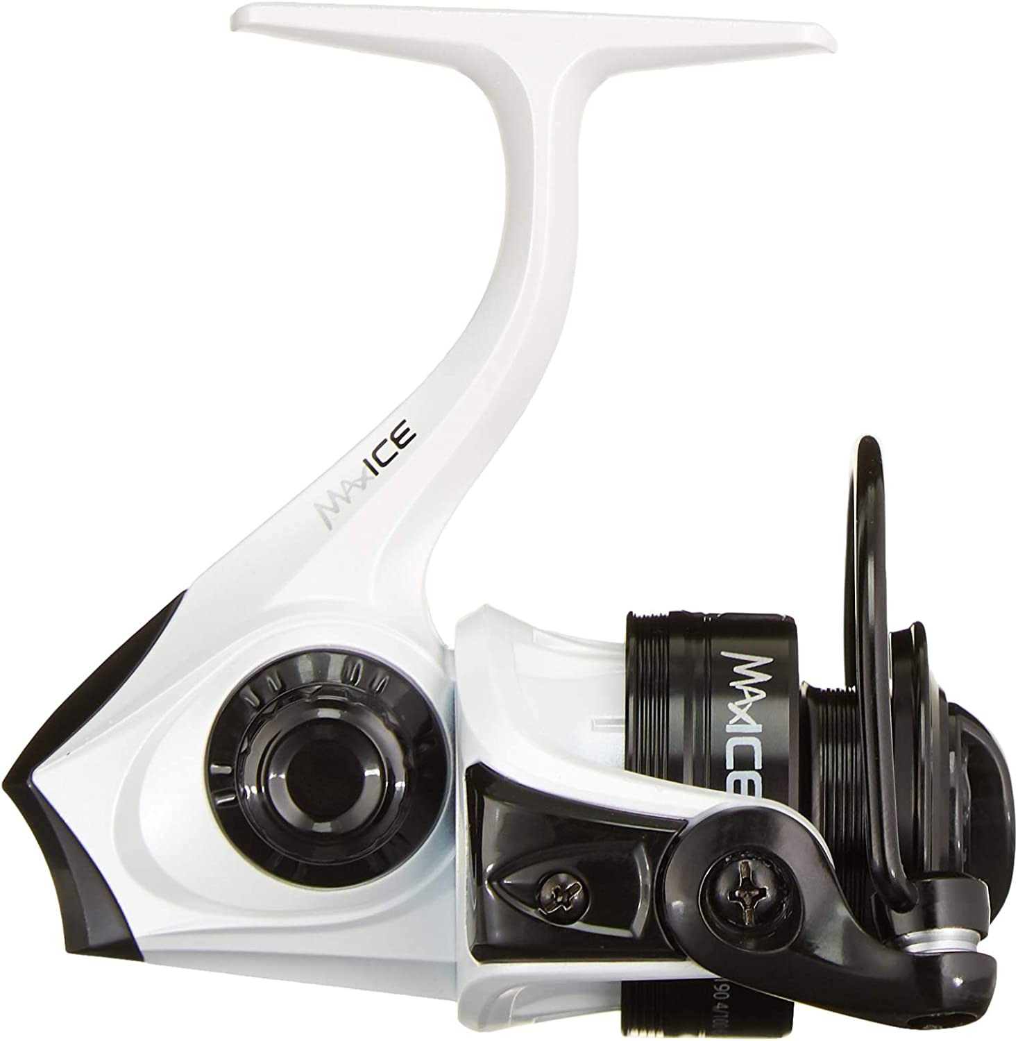 Abu Garcia Max Ice Spinning Fishing Reel. Size 5 (1523300). Right/Left Handle Position. Lightweight Construction. 4 Bearings for Smooth Operation. Ideal for Accurate. Distant Casting