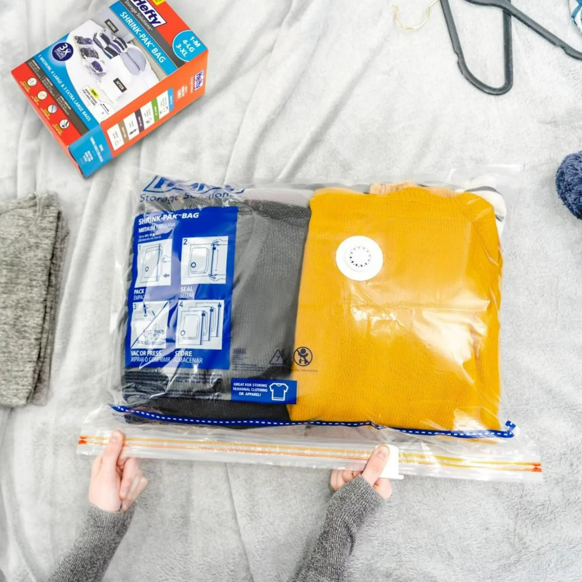 Hefty SHRINK-PAK 6 XL Vacuum Storage Bags