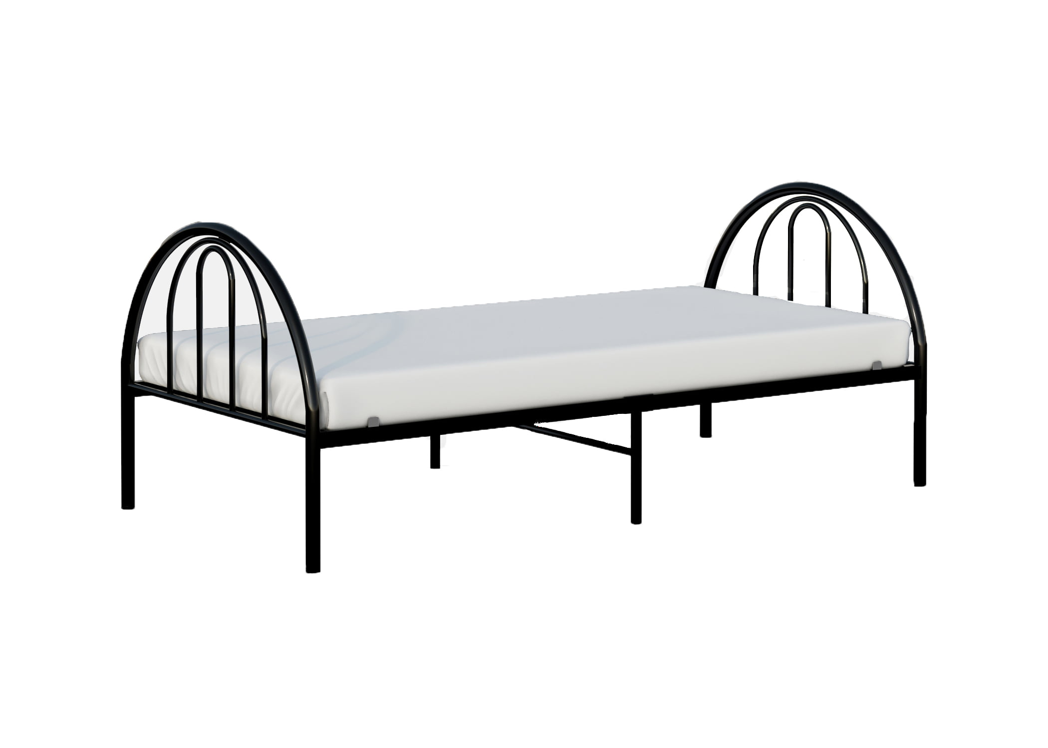 BK Furniture Brooklyn Classic Metal Bed. Twin. Black