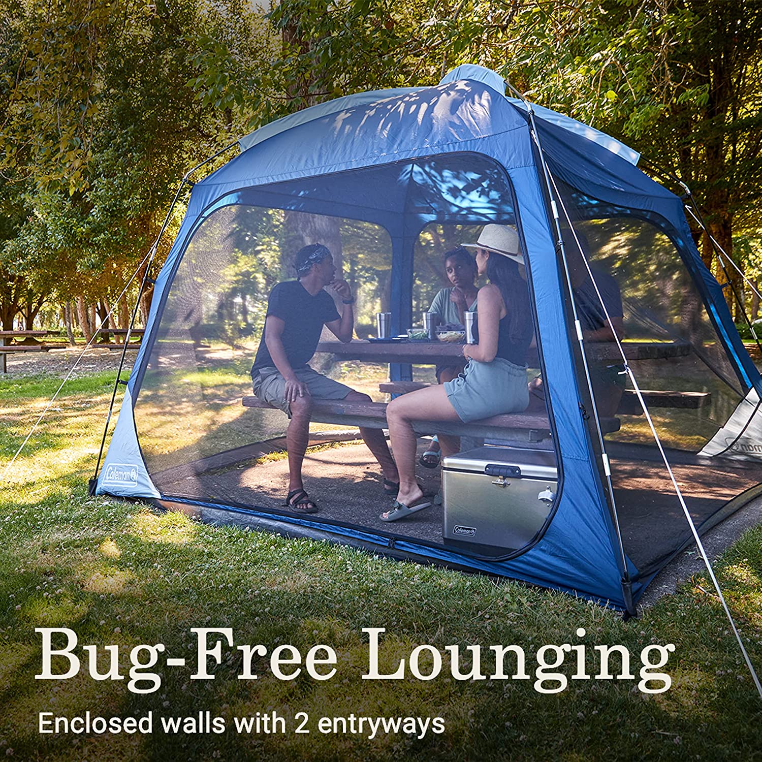 Coleman Skyshade 10 x 10 Screen Dome Canopy. Blue Nights