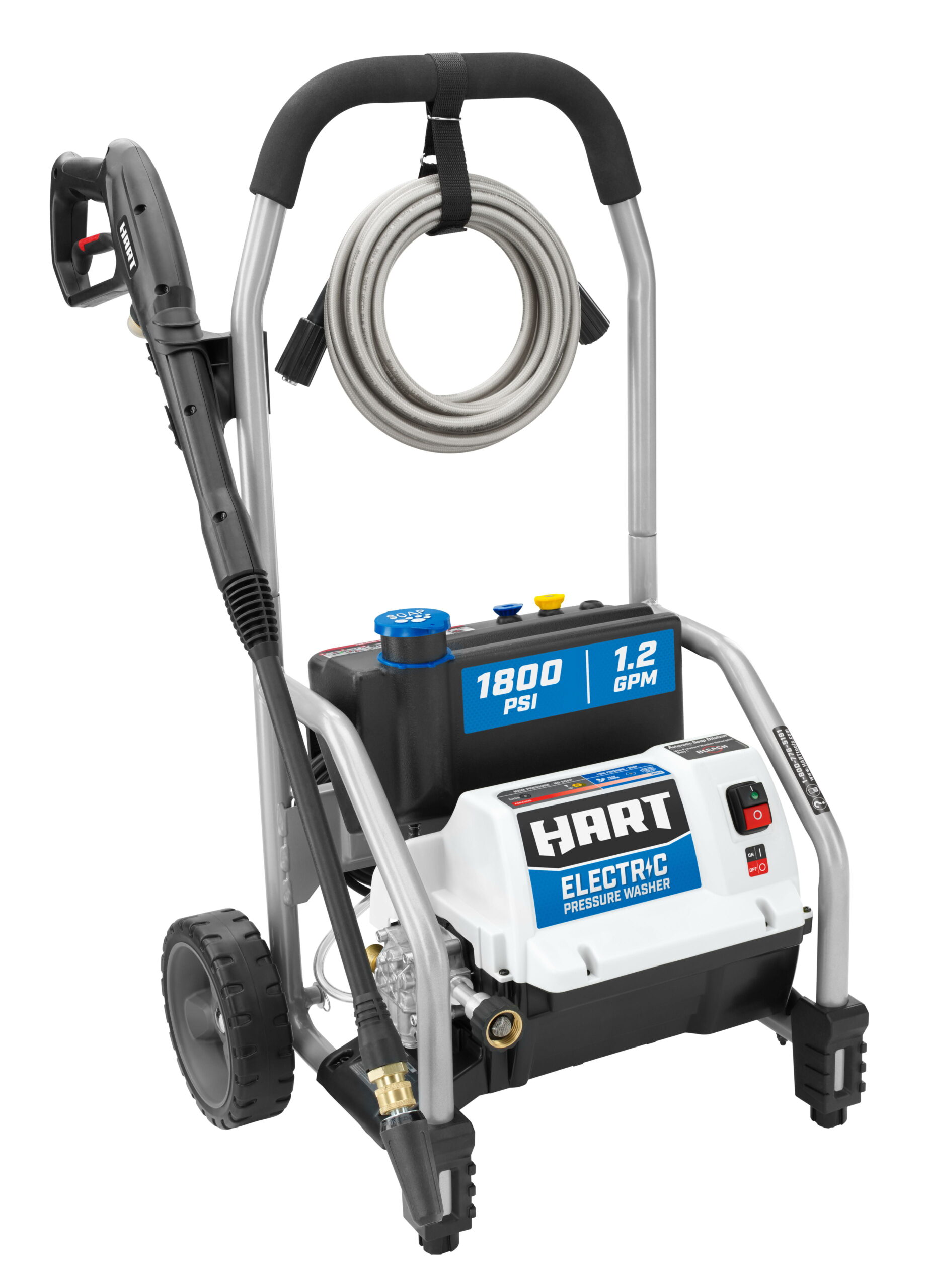 HART 1800 PSI 1.2 GPM Electric Pressure Washer with Bonus 11″ Surface Cleaner