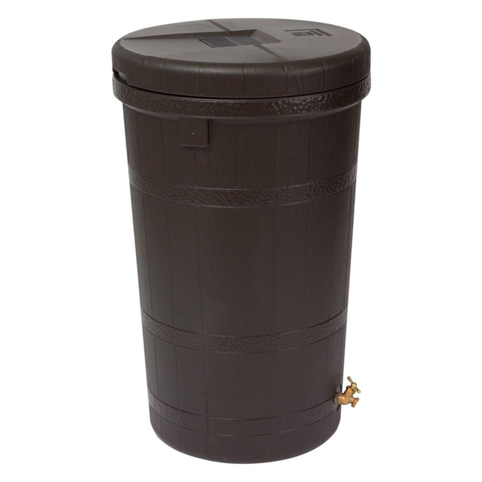 Rain Wizard Aspen 50 Gallon Eco Rain Barrel. Brown