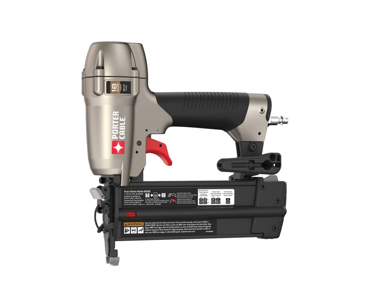 Porter-Cable BN200C 18-Gauge Pneumatic Brad Nailer Kit