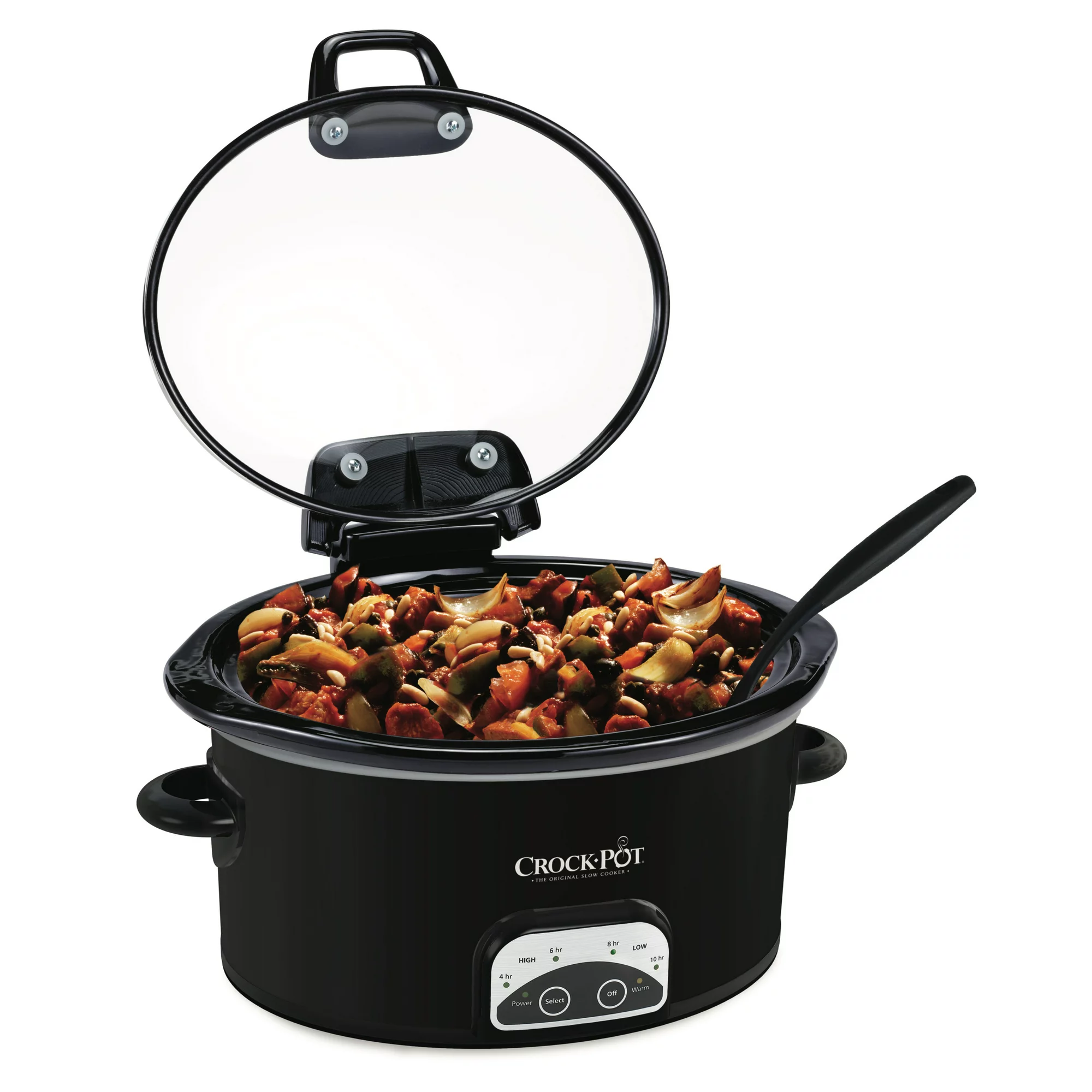 Crock-Pot 4.5 Quart Lift & Serve Programmable Slow Cooker. Black