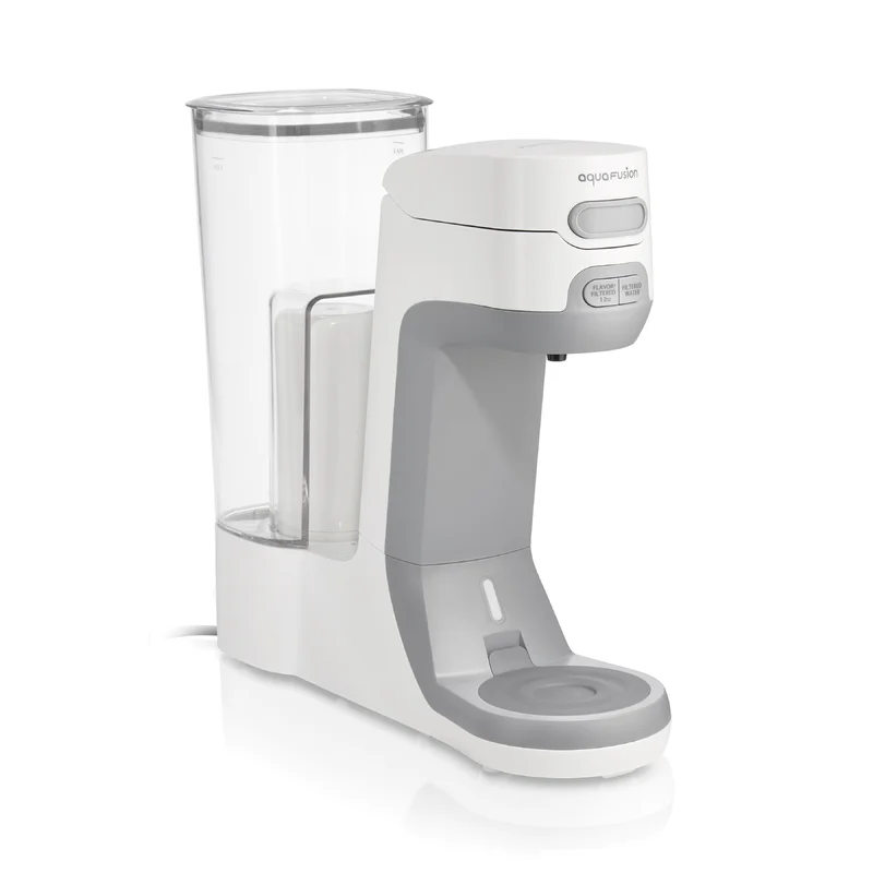 Hamilton Beach AquaFusion Electric Countertop Water Purifier & Filter 64 oz. Pitcher. Compatible with Flavor Capsules. White (87320)