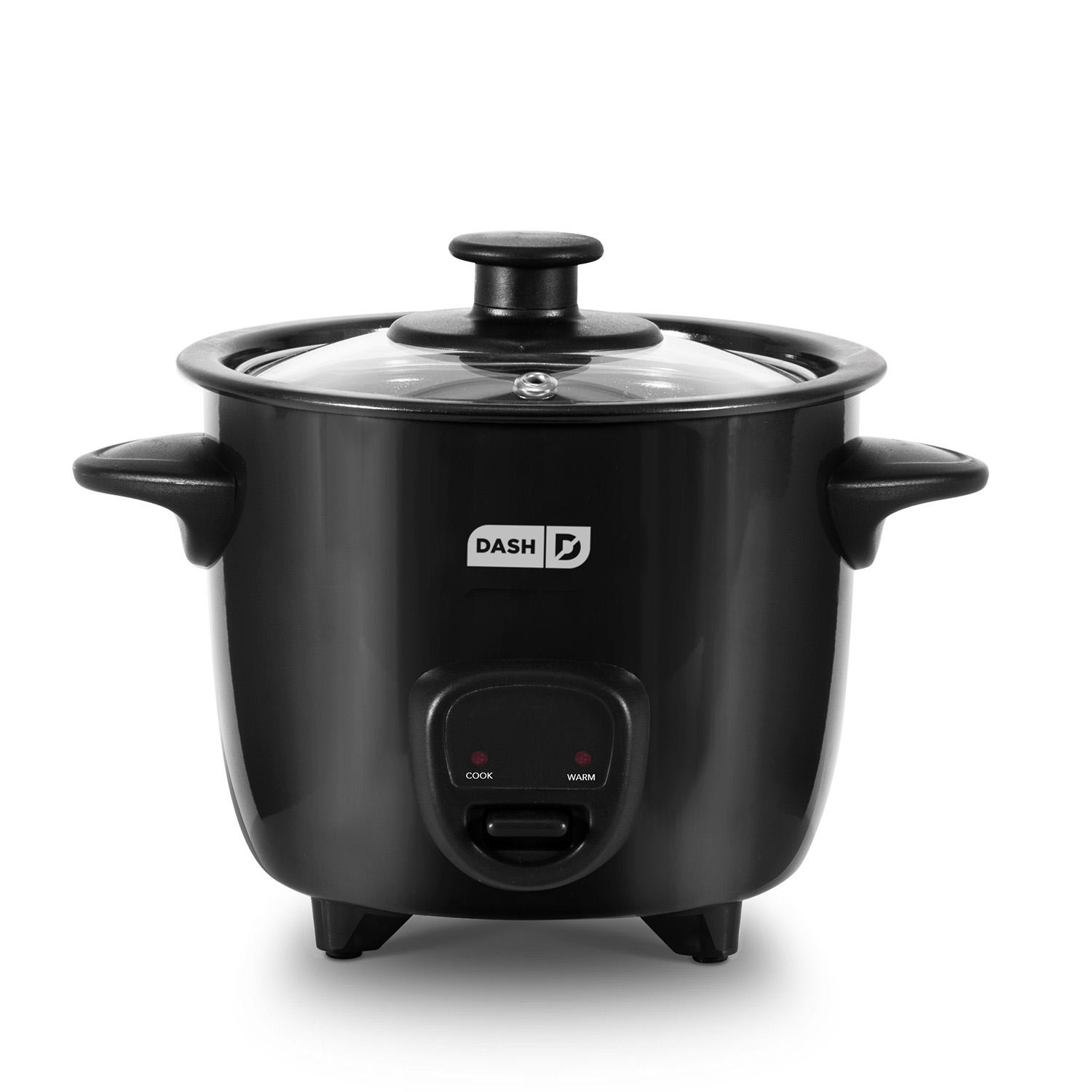 Dash Mini 2-Cup Rice Cooker with Keep Warm Function. Black