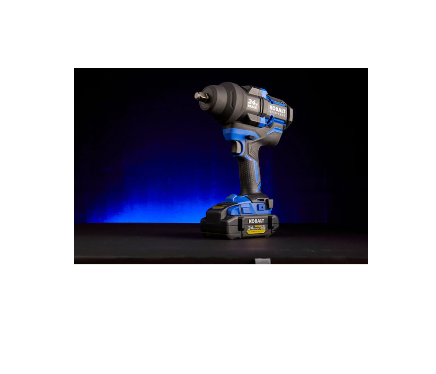 Kobalt KXIW 1424A-03 24-Volt XTR Variable Speed Brushless 1/2-in Drive Cordless Impact Wrench (1-Battery Included)