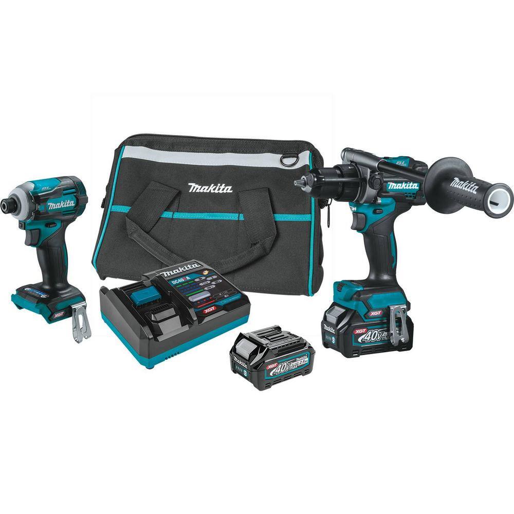 Makita GT200D 40V Max XGT Brushless Cordless 2-Pc. Combo Kit (Hammer Driver-Drill/Impact Driver) 2.5Ah