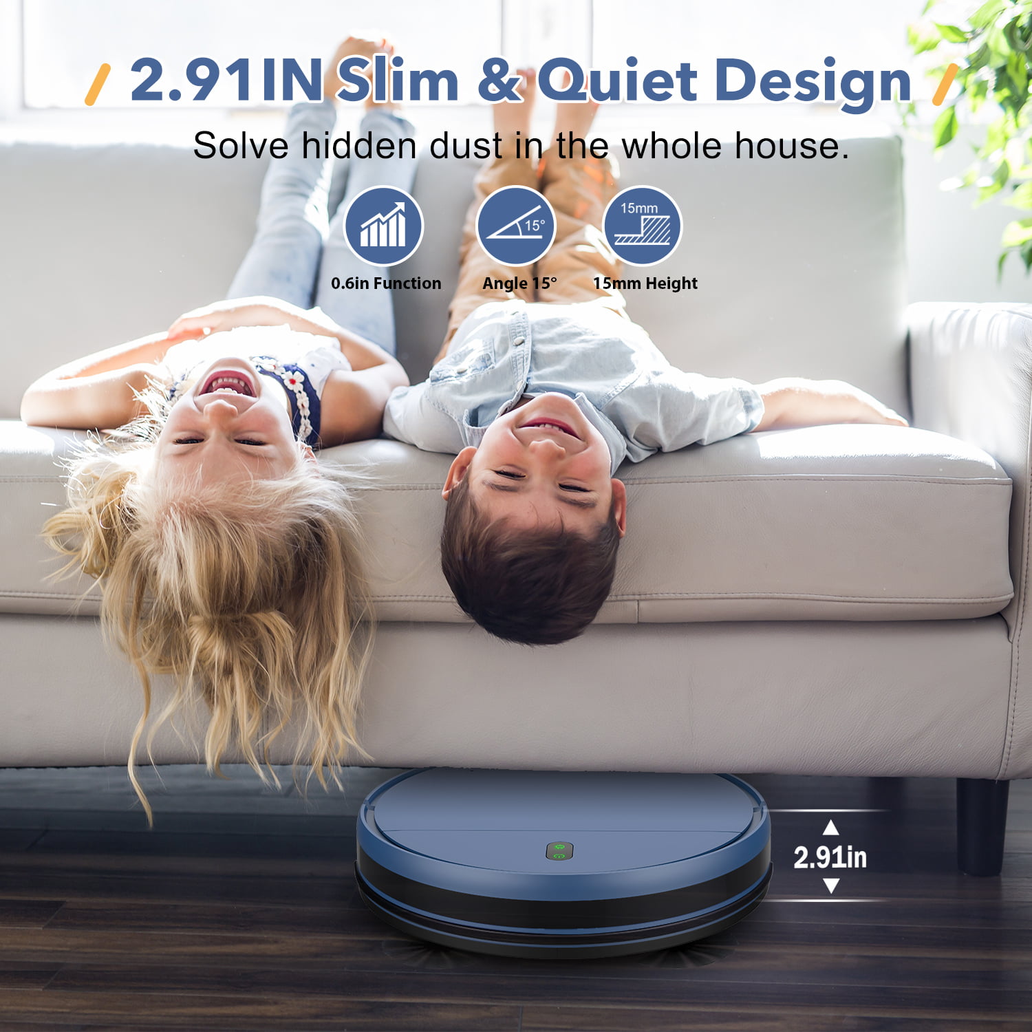 ONSON Robot Vacuum Cleaner. Robot Vacuum and Mop Combo with WIFI / Alexa for Pet Hair and Hard Floor
