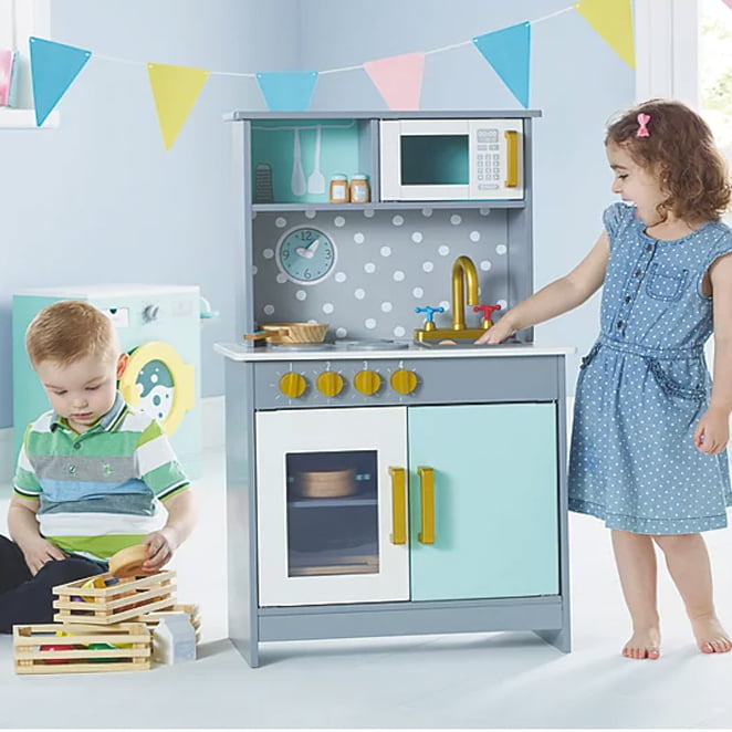 Spark Create Imagine 1 Piece Wood Play Kitchen. Gray