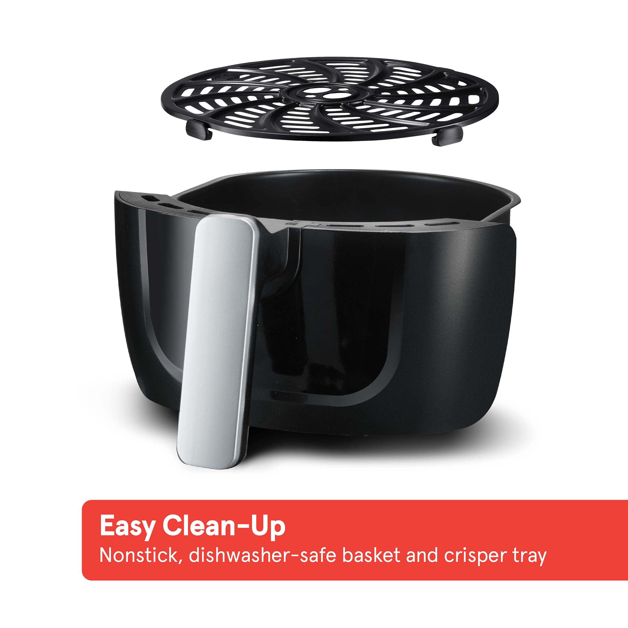 Gourmia 4 Qt Digital Air Fryer with Guided Cooking. Black GAF486