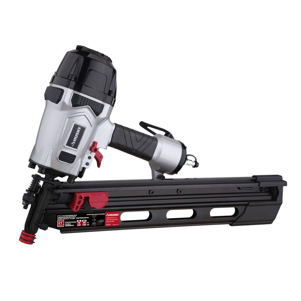Husky DPFR2190 Pneumatic 21-Degree 3-1/2 in. Full Round Head Framing Nailer