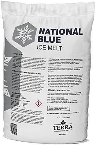 National Blue Ice Melt 8lb Bag – Fast Acting Ice Melter – Pet. Melts to -15°F