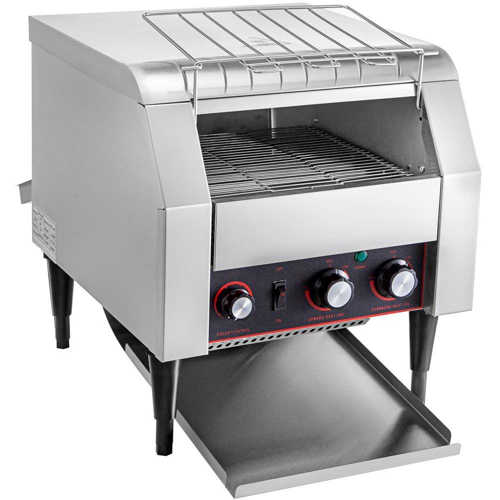 VEVOR  2240-Watt Commercial Conveyor Toaster Stainless Steel Heavy Duty Conveyor Belt Toaster with Double Heating Tubes
