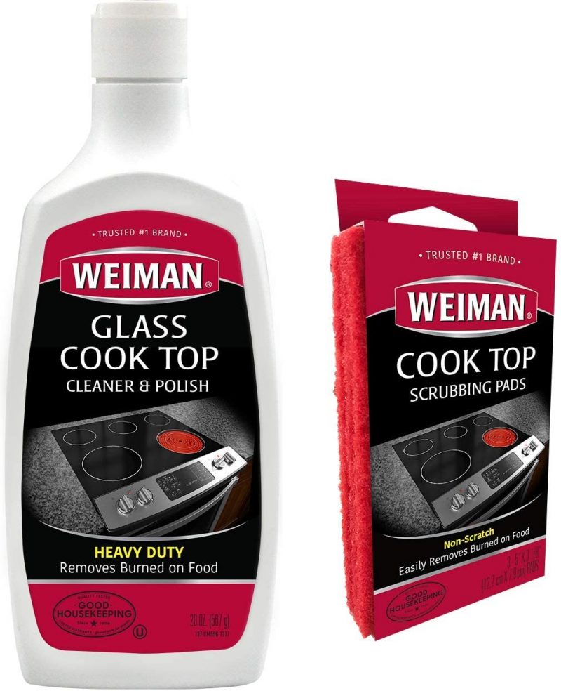Weiman Ceramic and Glass Cooktop Cleaner and Polish - 20 Ounce 3 Pads