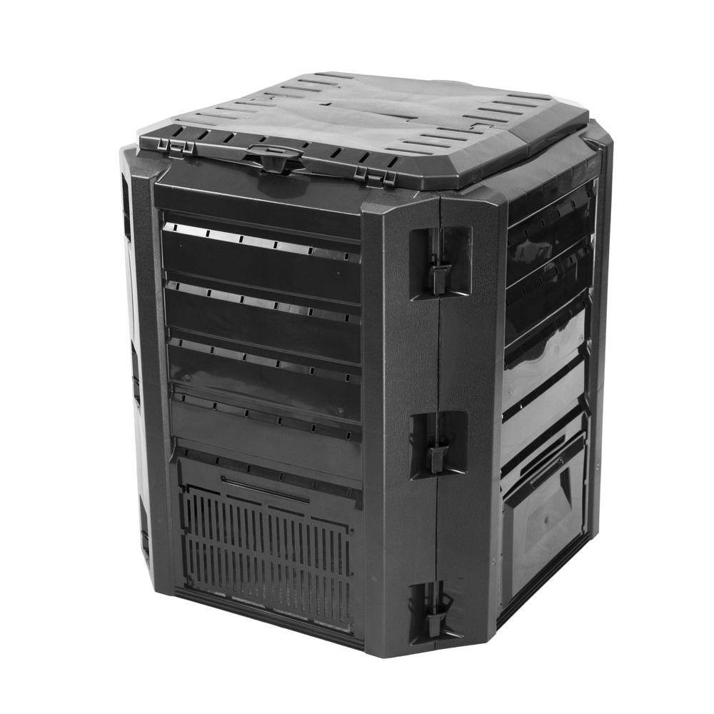 Good Ideas CW-ECOS-BLK 100 Gal. Compost Wizard Eco Square