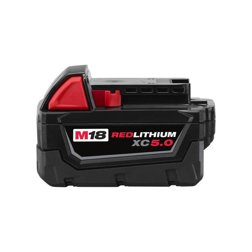 Milwaukee 2730-20-48-11-1850 M18 FUEL 18V Lithium-Ion Brushless Cordless 6-1/2 in. Circular Saw W/ M18 5.0 Ah Battery