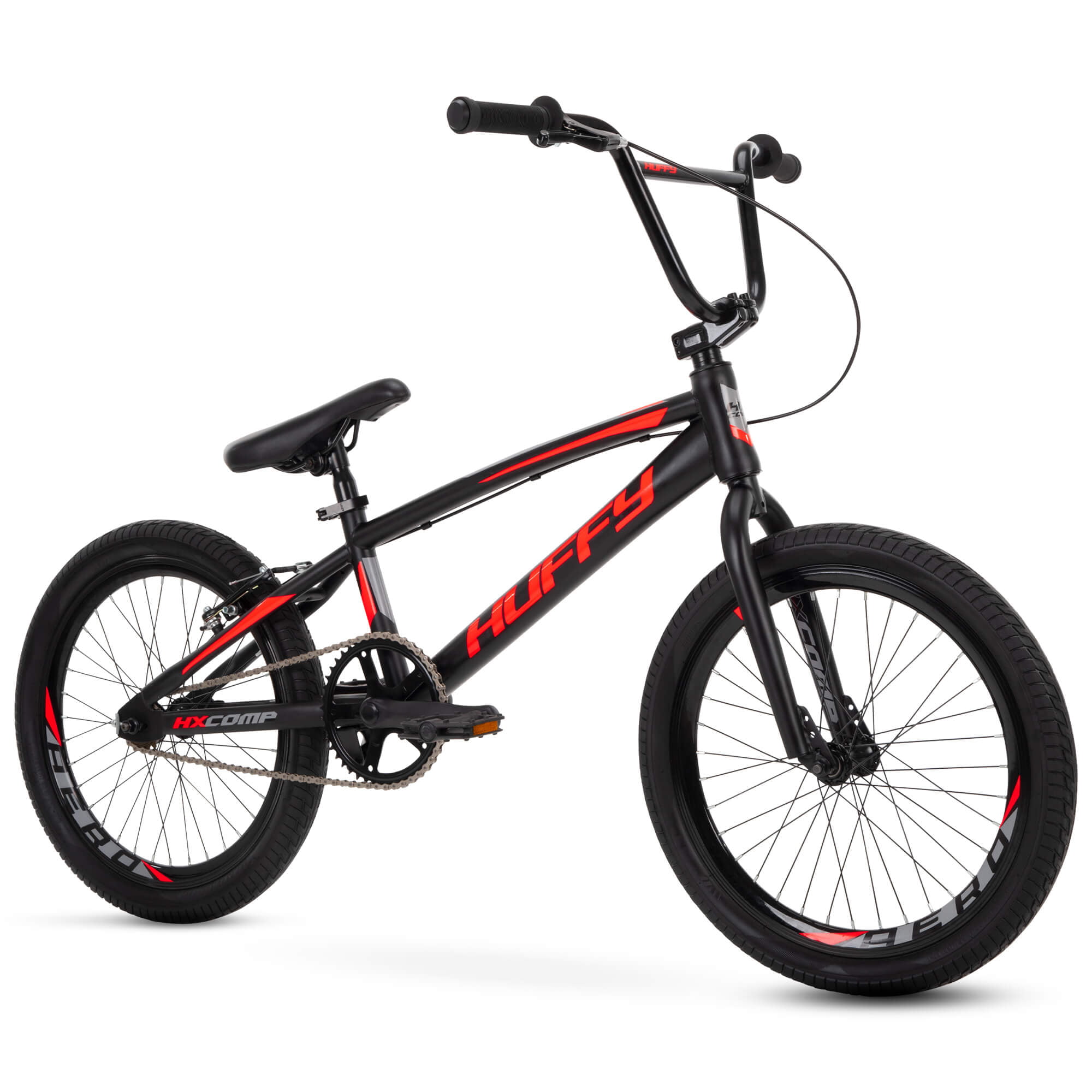 Huffy 20″ BMX Race HX-Comp Boys- Bikes . Black / Neon Red