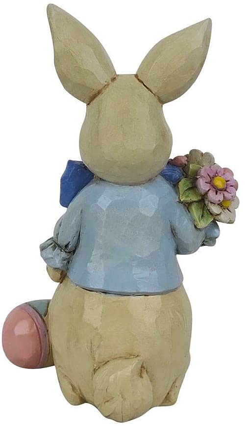 Enesco Jim Shore Heartwood Creek Mini Easter Bunny with Big Bow Figurine