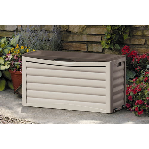 Suncast 63-Gallon Patio Deck Box - DB6300 - Taupe/Brown