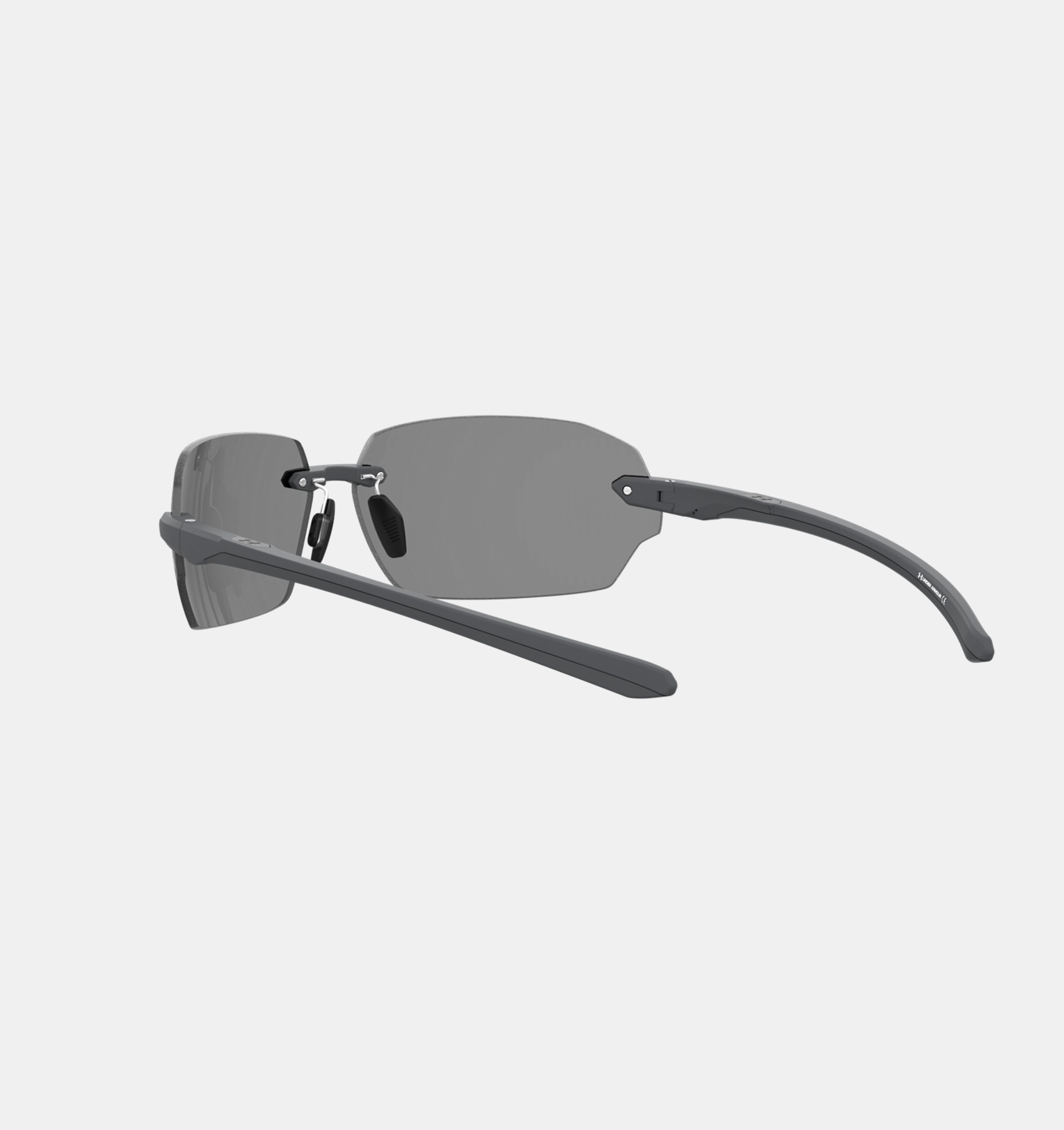 UnderArmour Unisex UA Fire 2 Polarized Sunglasses - Pitch Gray / Gray Polarized - Size M/L