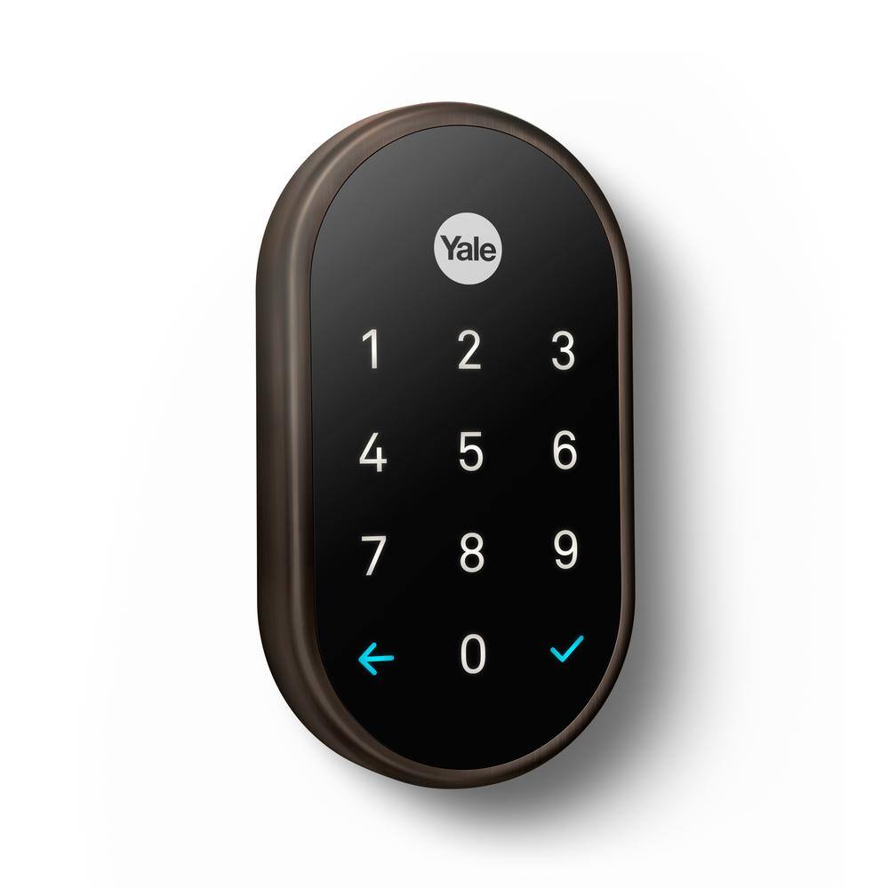Google RB-YRD540-WV-0BP Nest x Yale Lock - Tamper-Proof Smart Deadbolt Lock with Nest Connect - Oil Rubbed Bronze