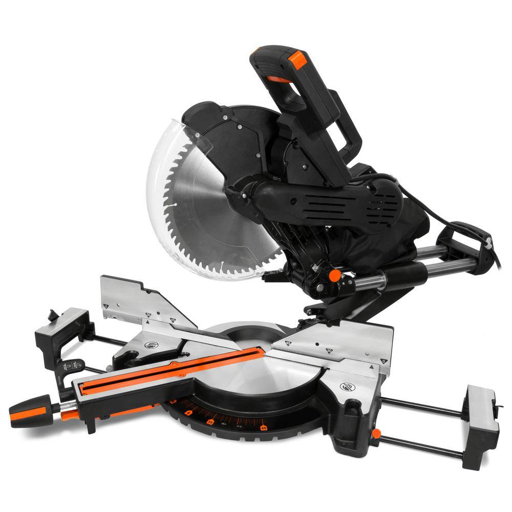 WEN MM1214T 12 in. 15 Amp Dual Bevel Sliding Compound Miter Saw with Laser
