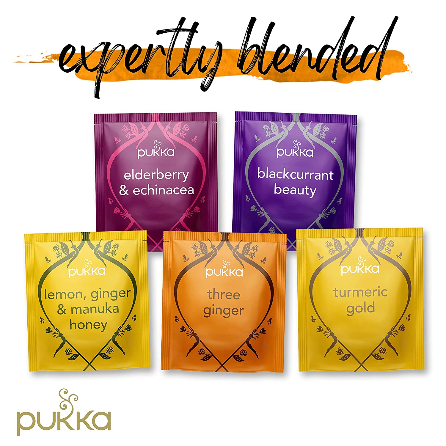 Pukka Herbs Support Selection Gift Box. Collection of Organic Herbal Teas. 45Ct