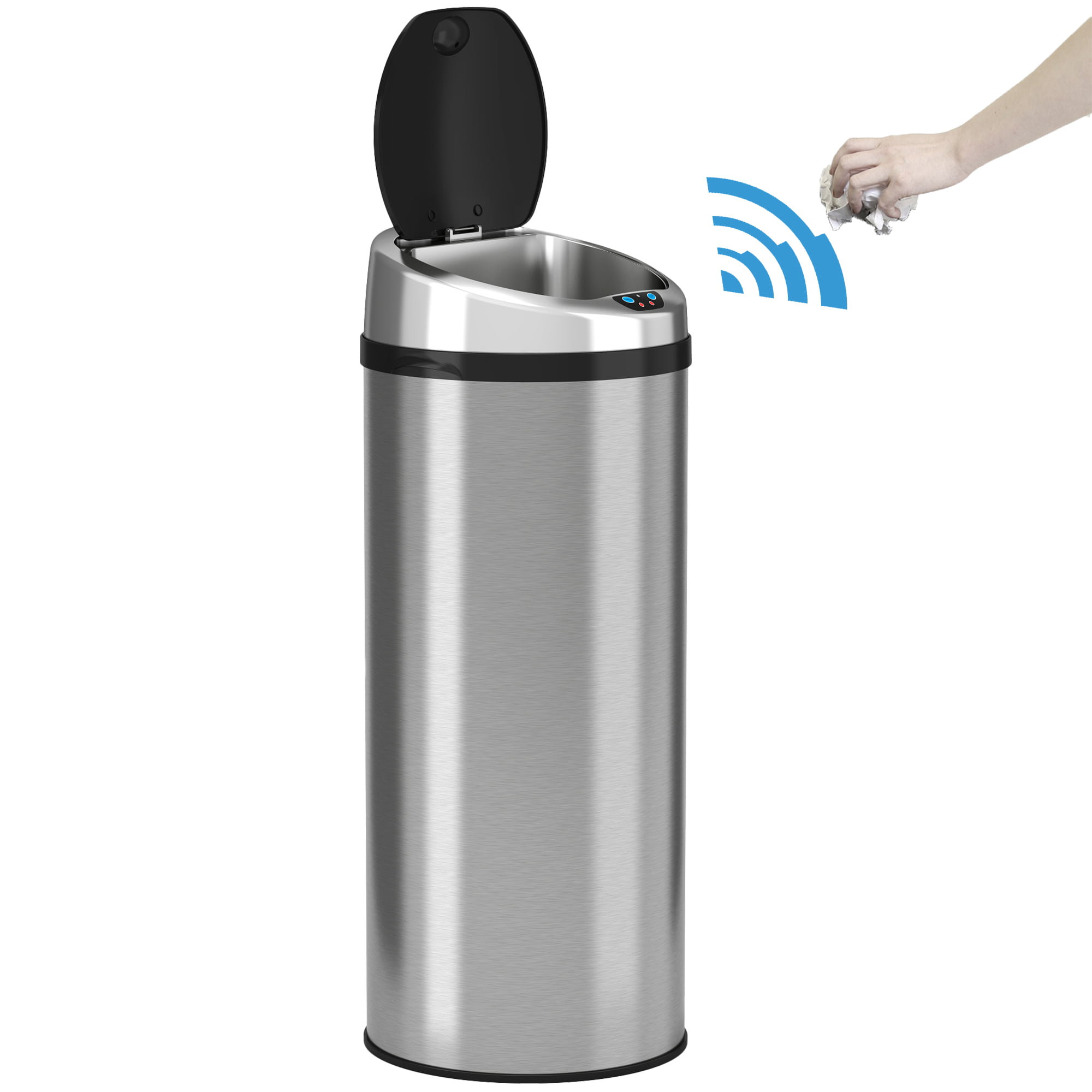 iTouchless Stainless Steel 13 Gallon Motion Sensor Trash Can