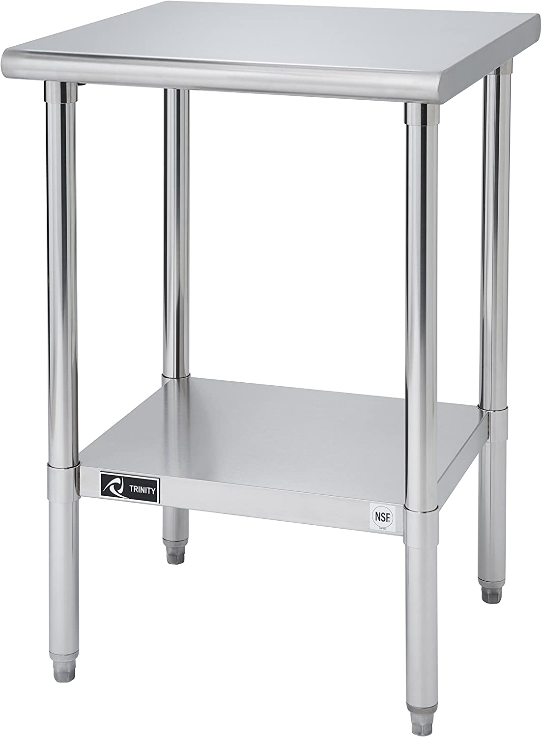 TRINITY TLS-1901 EcoStorage NSF Certified Stainless Steel Table. 24 Inch