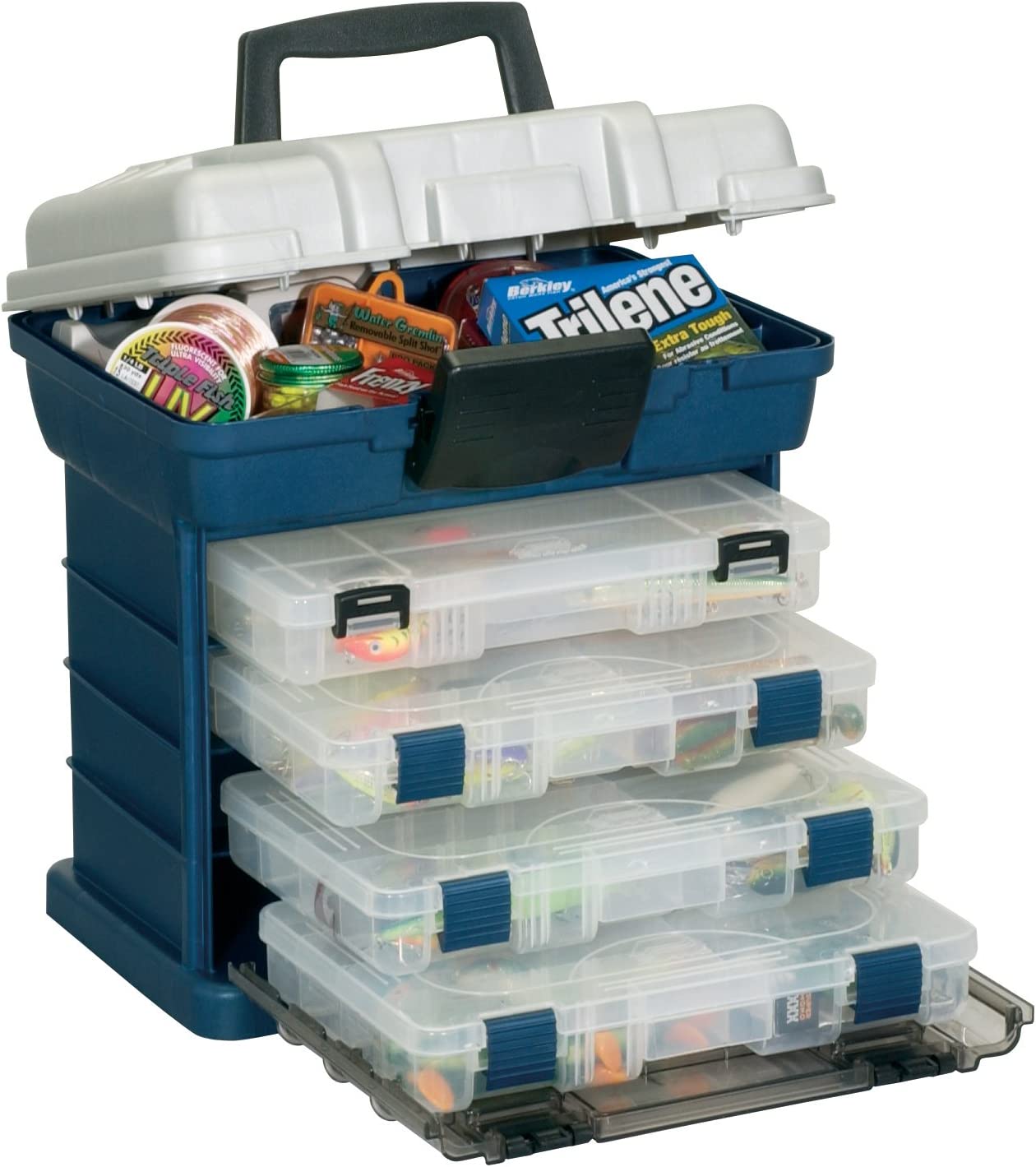 Plano 1364 4-By Rack System 3650 Size Tackle Box. Premium Tackle Storage