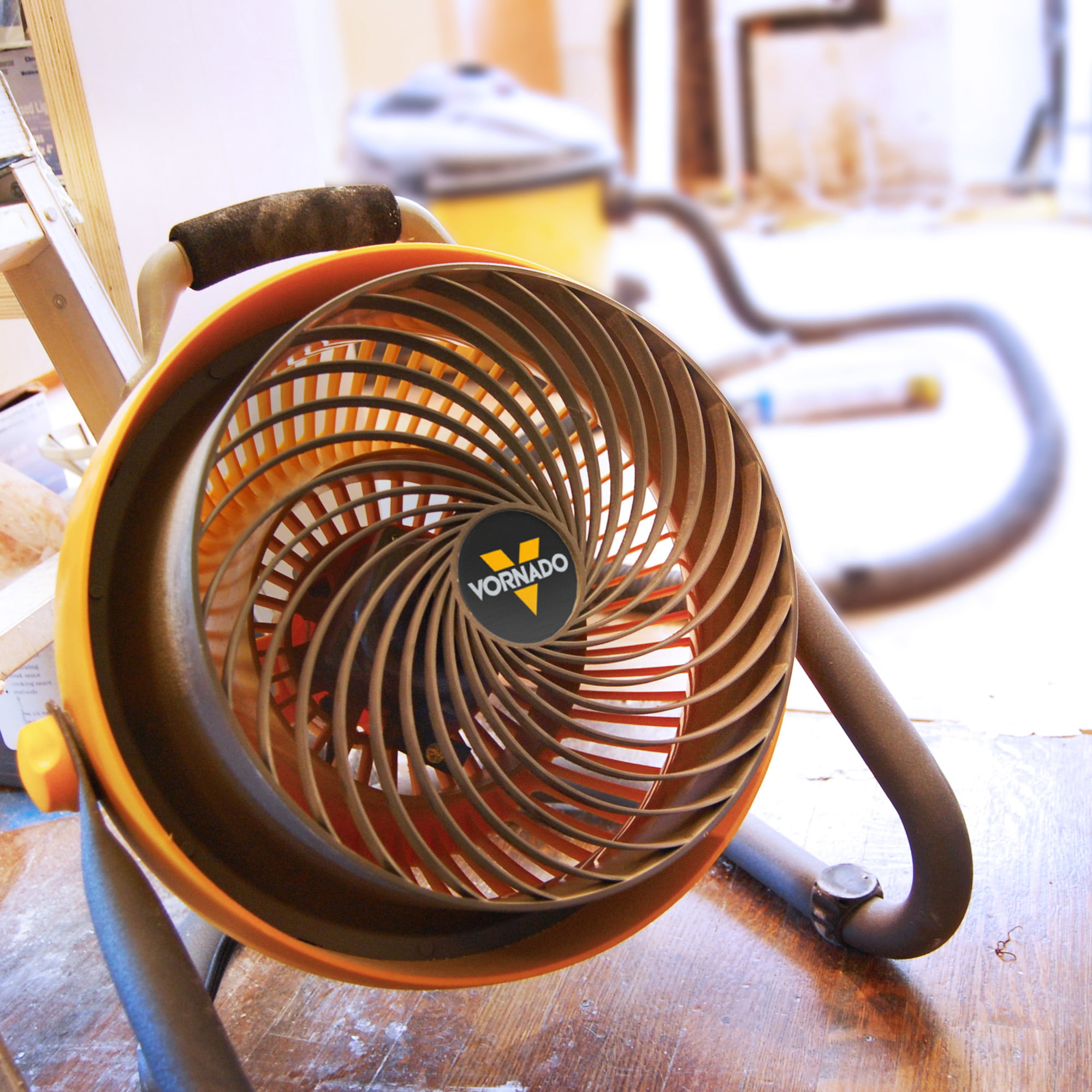 Vornado Air Circulator Heavy Duty Shop Fan 10.2 In. Moves Air Over 100 Ft. 3 Speed Yellow