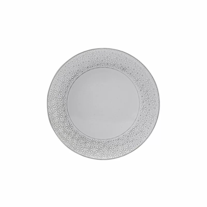 Pfaltzgraff 5237550 Blossom White 16-Piece Porcelain Dinnerware Set. Service for 4. Distressed