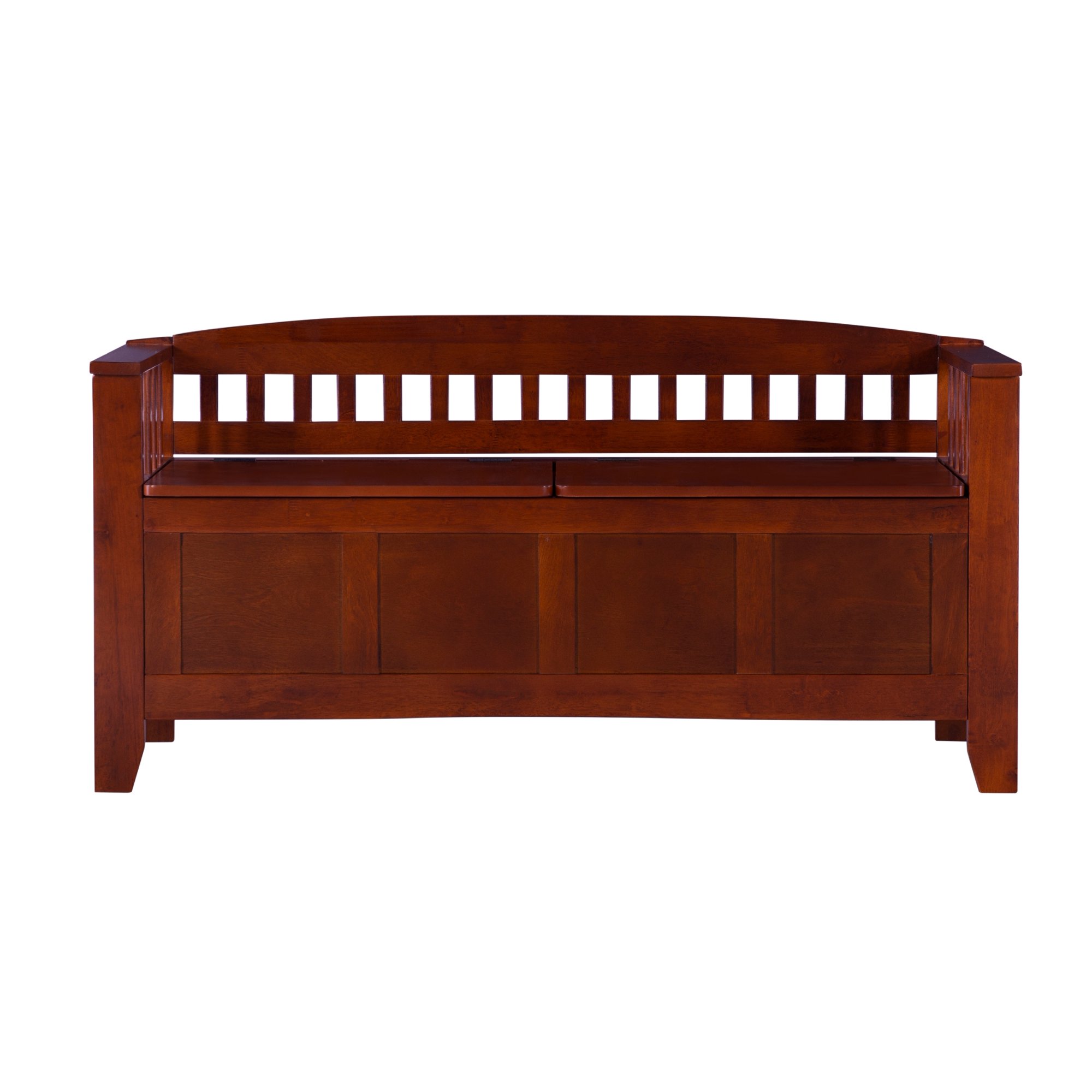 Linon Haskell Storage Bench. Walnut