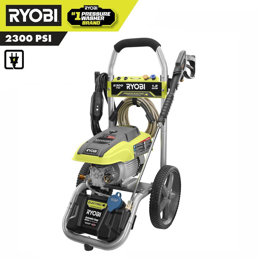 RYOBI RY142300 2300 PSI 1.2 GPM High Performance Electric Pressure Washer