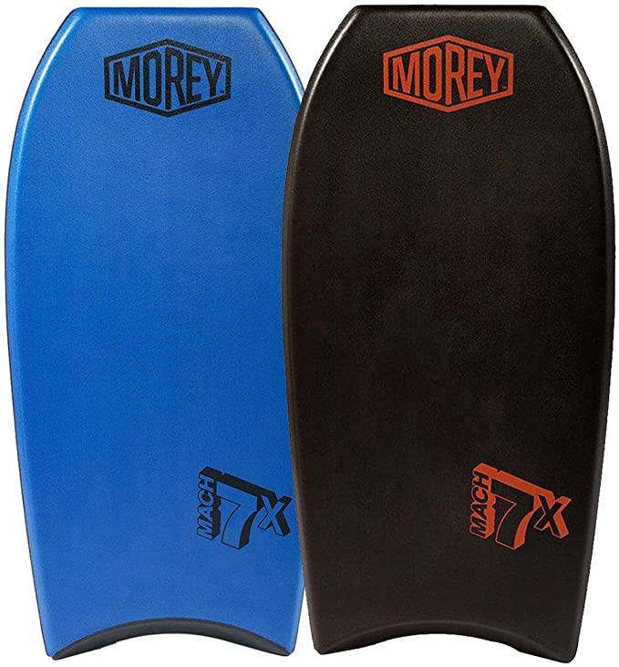 Morey Mach 7X 42.5 Bodyboard - TC8 Deck - Crescent Tail - X Flex Mesh - Polypro Core - HDPE Slick - Power Rod Stringer