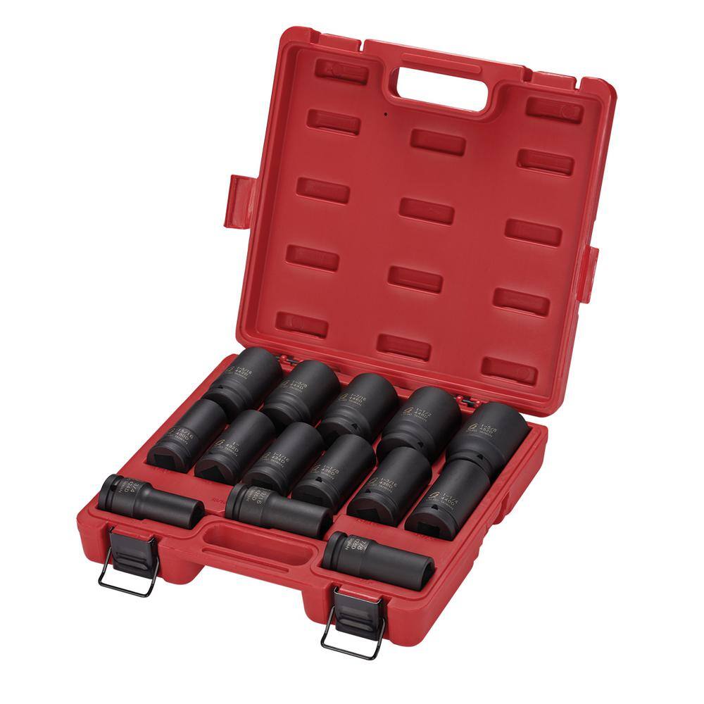 SUNEX TOOLS 4638 3/4 in. Drive Deep Impact SAE Socket Set (14-Piece)