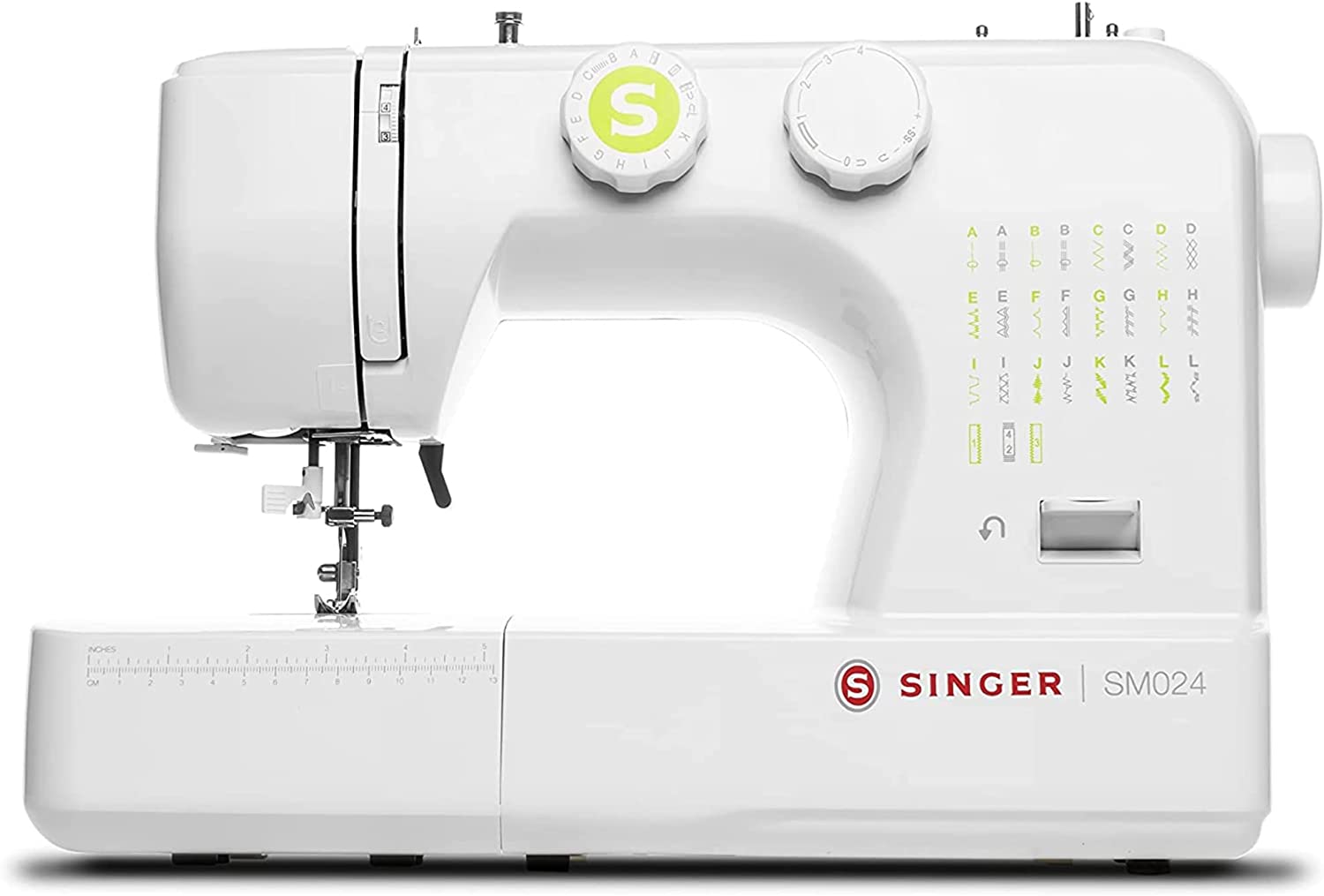 Singer SM024-GN Sewing Machine With Included Accessory Kit. 24 Stitches. Simple & Great For Beginners