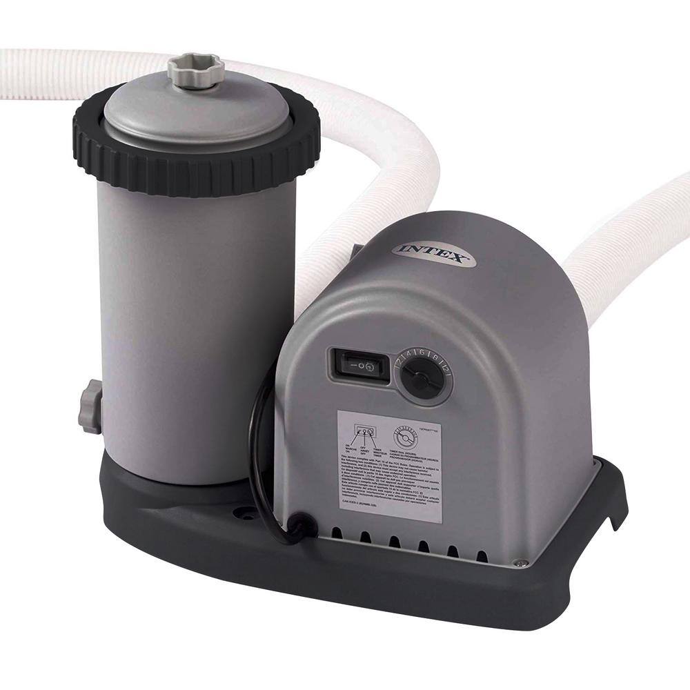 Intex 28635EG 1.500 GPH Cartridge Filter Pump System for Above Ground Pools