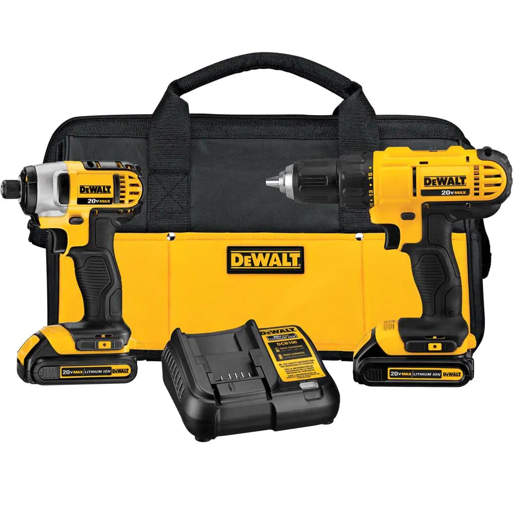 DEWALT DCK240C2DCS391B 20-Volt MAX Cordless Drill/Impact Combo Kit (2-Tool) with (2) 20-Volt 1.3Ah Batteries. Charger & 6-1/2 in. Circular Saw