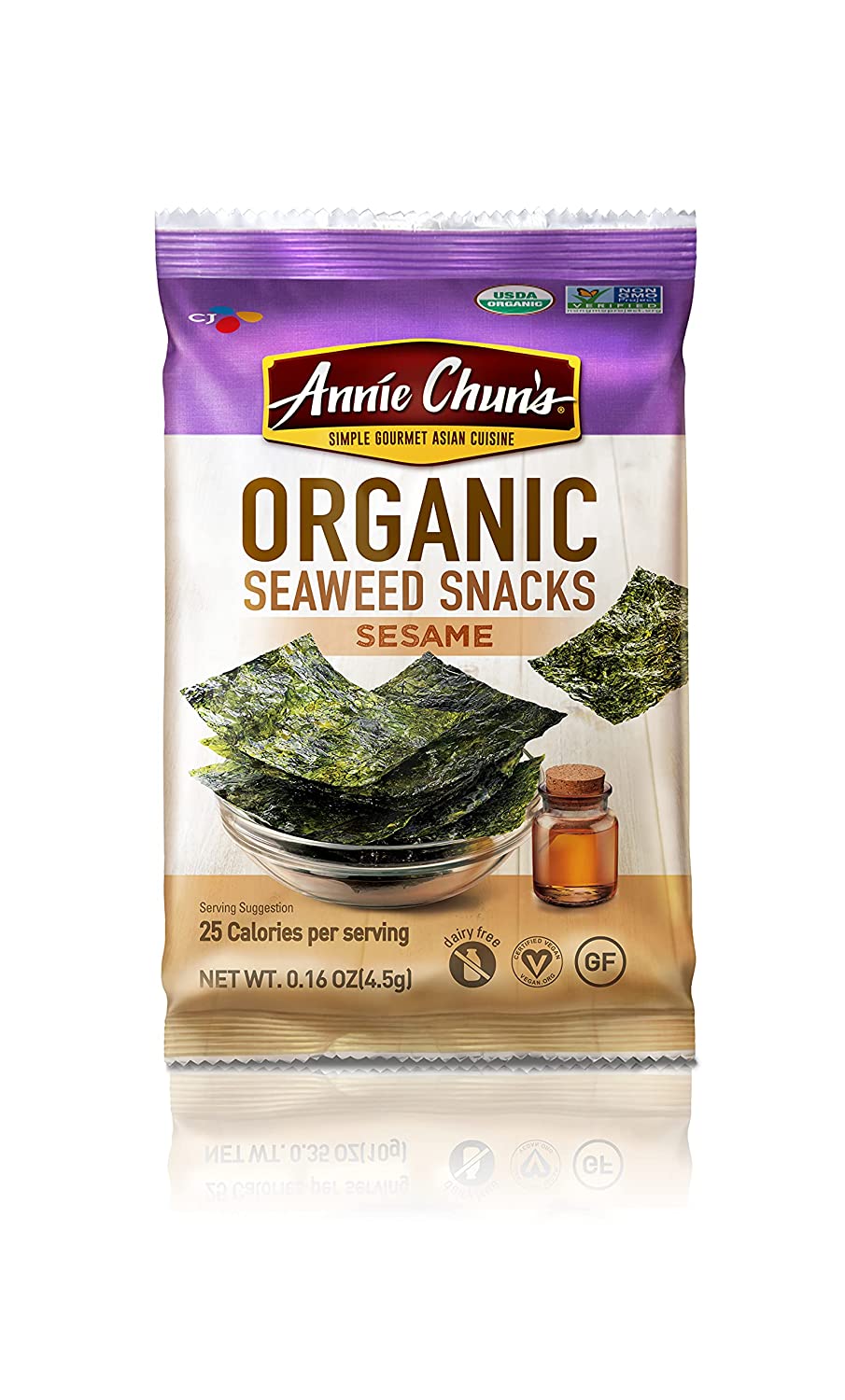 Annie Chun-s Organic Seaweed Snacks. America-s #1 Selling. 0.16 oz (Pack of 12)