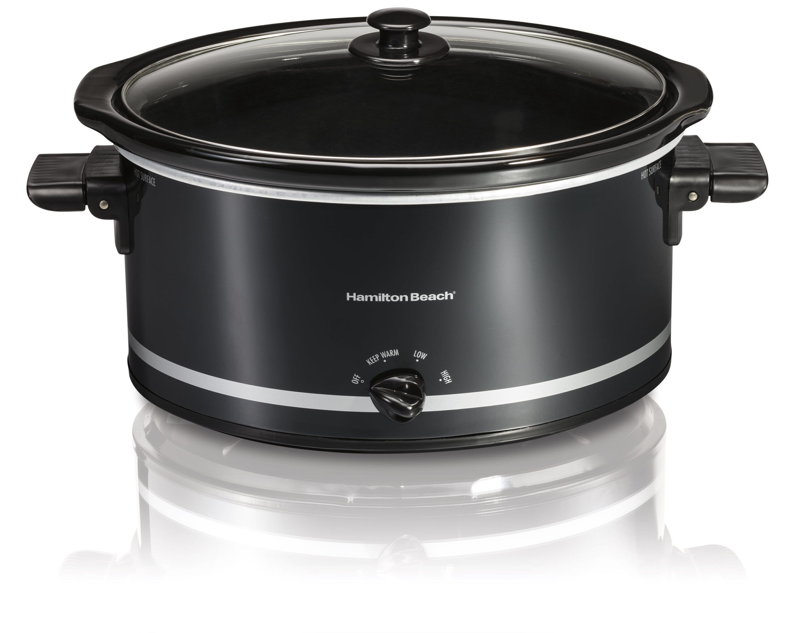 Hamilton Beach Slow Cooker. Extra-Large Capacity. Serves 10+. 8 Quarts. Black. 33185