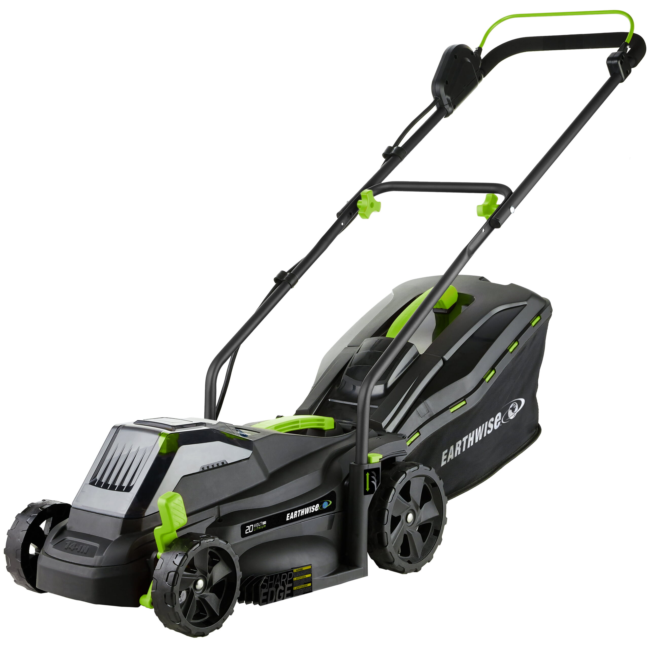 Earthwise 62014 20-Volt 14-Inch Cordless Electric Mower. 4.0Ah Battery & Fast Charger Included