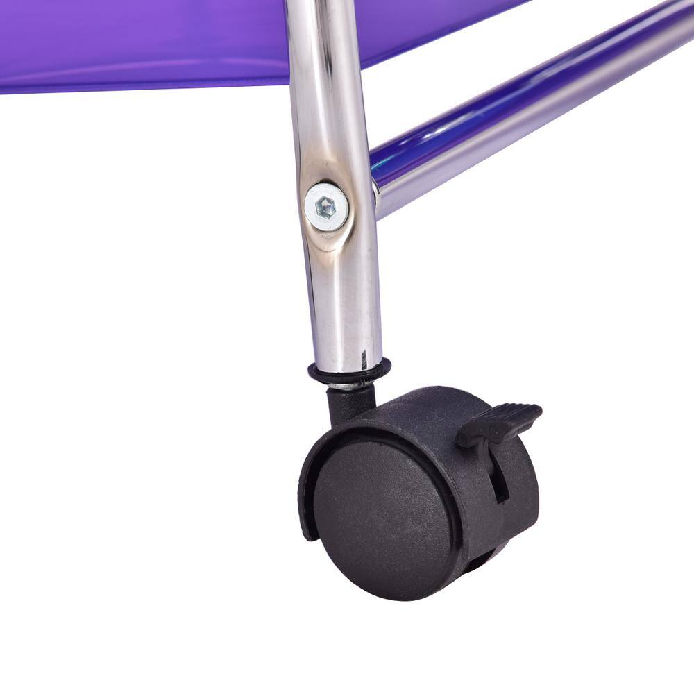 HONEY JOY TOPB002684 20-Drawers Plastic Rolling Storage Cart with Organizer Top Multi Color