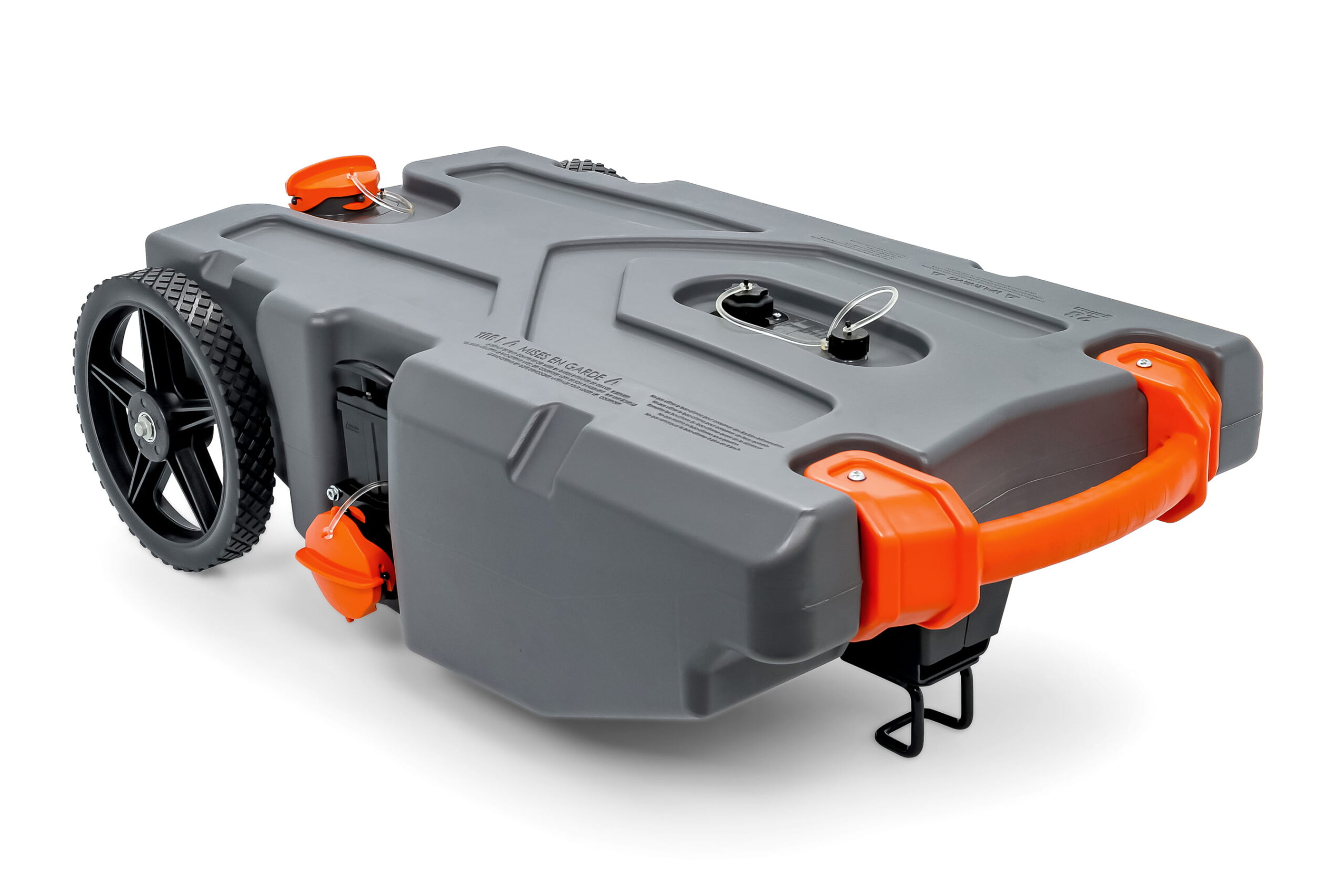 Camco Rhino Heavy Duty 28 Gallon Portable RV Waste Holding Tank with Hose and Accessories