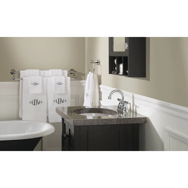 Moen  Caldwell Chrome 2-handle 4-in Centerset WaterSense Bathroom Sink Faucet with Drain