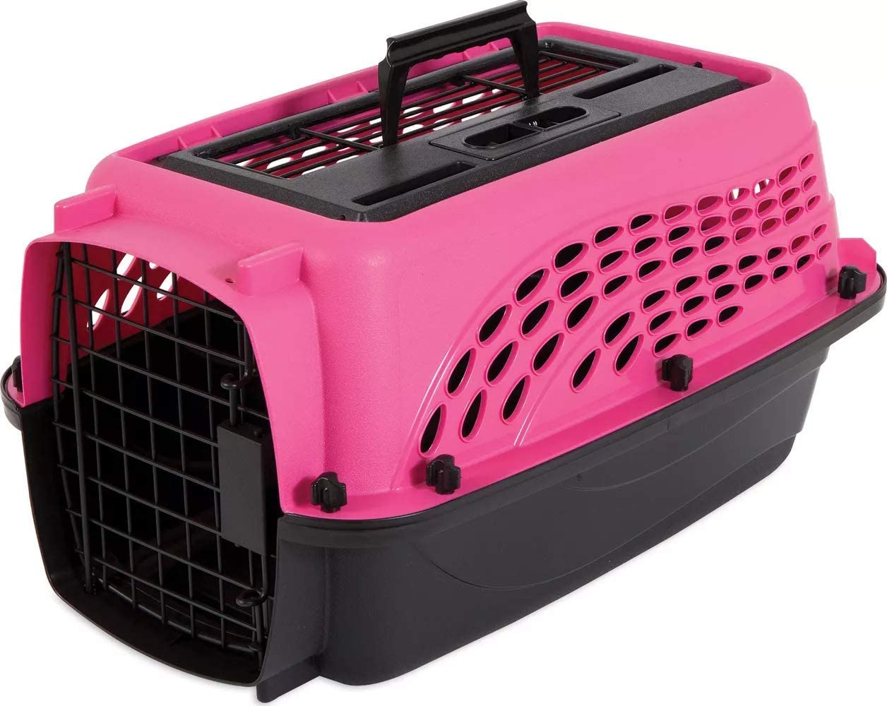 Petmate Two Door Pet Kennel for Pets up to 15 Pounds. Small Rose