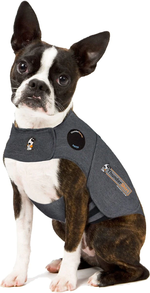 Thundershirt Classic Dog Anxiety Jacket. XS. Heather Grey