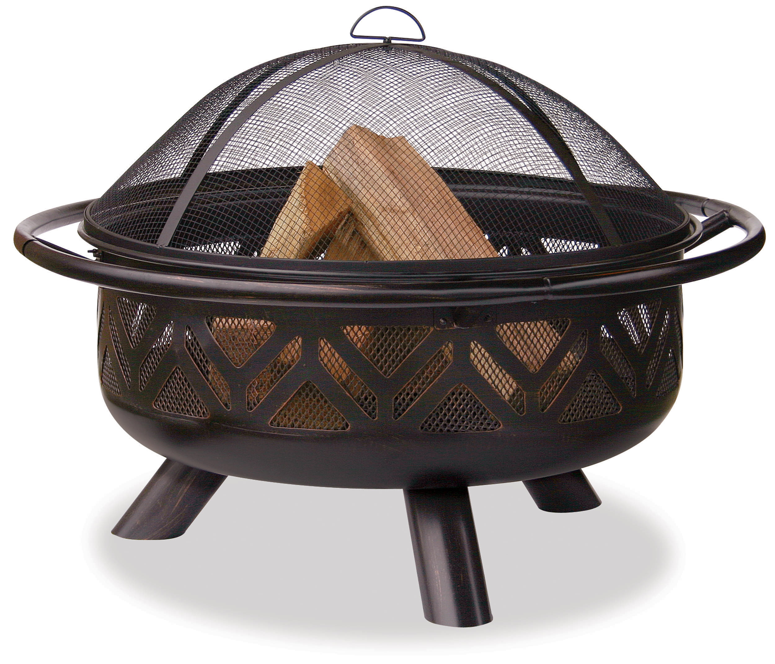 Endless Summer Wood Burning Geometric Outdoor Fire Pit. 36 in.