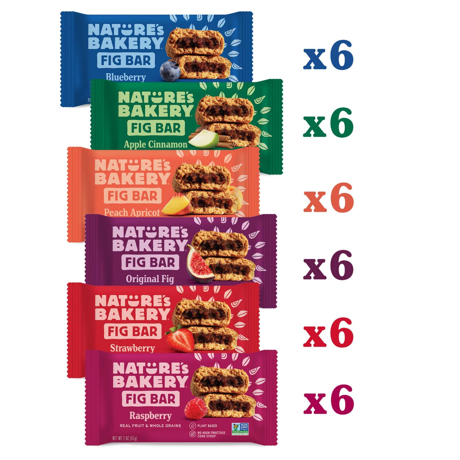 Nature-s Bakery Whole Wheat Fig Bars. Variety Pack (36 twin packs)